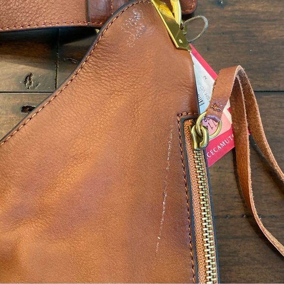 Vince Camuto Ashby Leather Hobo Shoulder Stable Brown $228 NWT - Picture 11 of 12